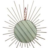 Gold metal sun mirror