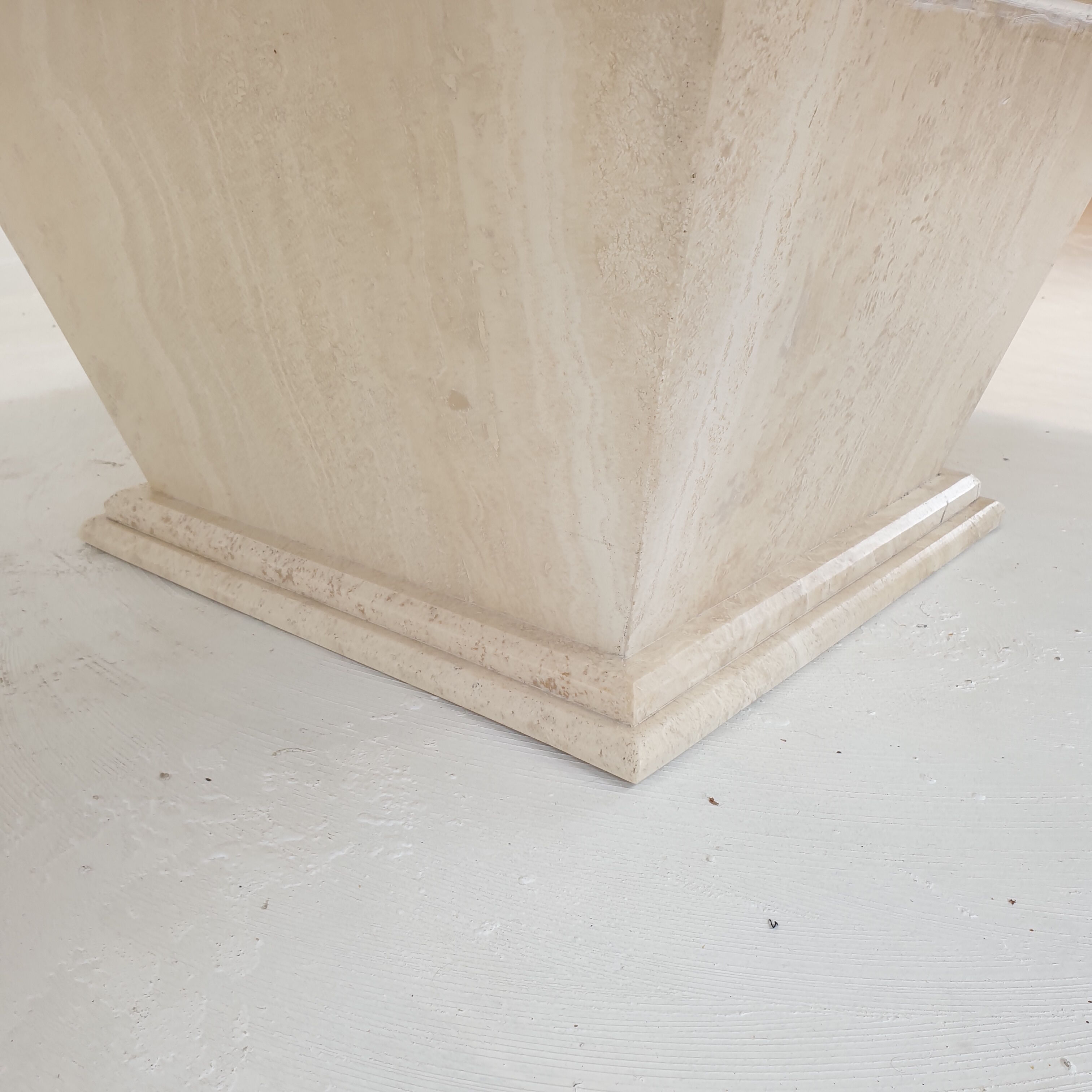 Italian Travertine Bar table or Coffee Table, 1980s