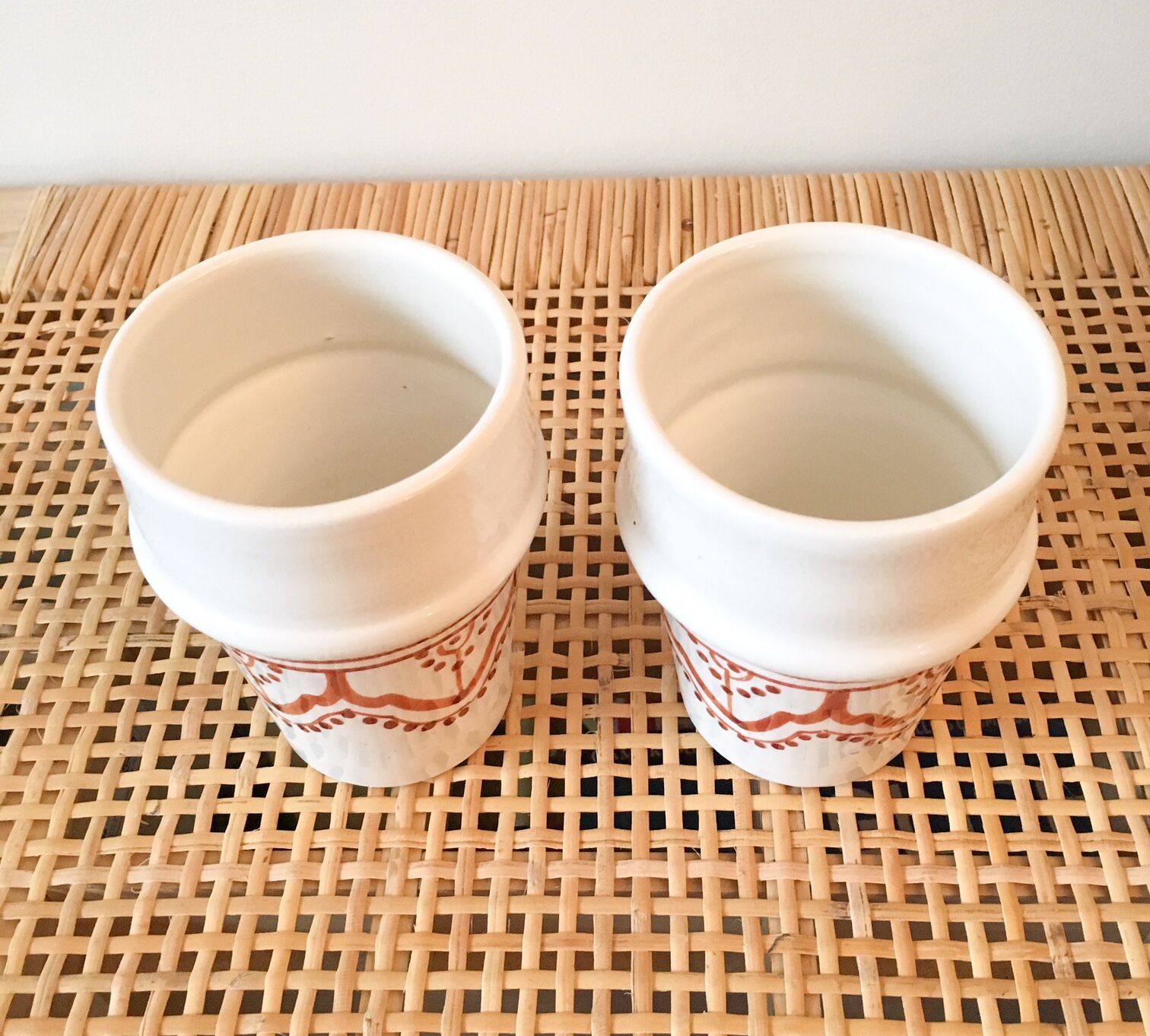 Lot of 2 Beldi cups in Moroccan ceramic