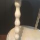 Sofa end or patinated white saddle