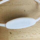 Paire de lampes champignon opaline blanches