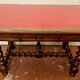 Table bureau Louis XIII en noyer sculpté XIX siècle