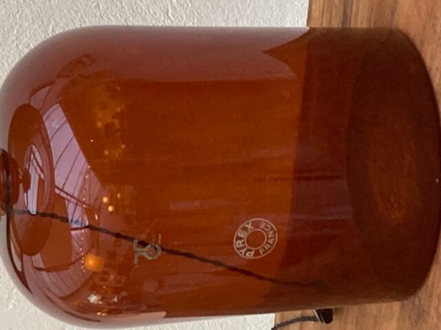 Vintage bottle lamp