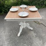Square wooden table