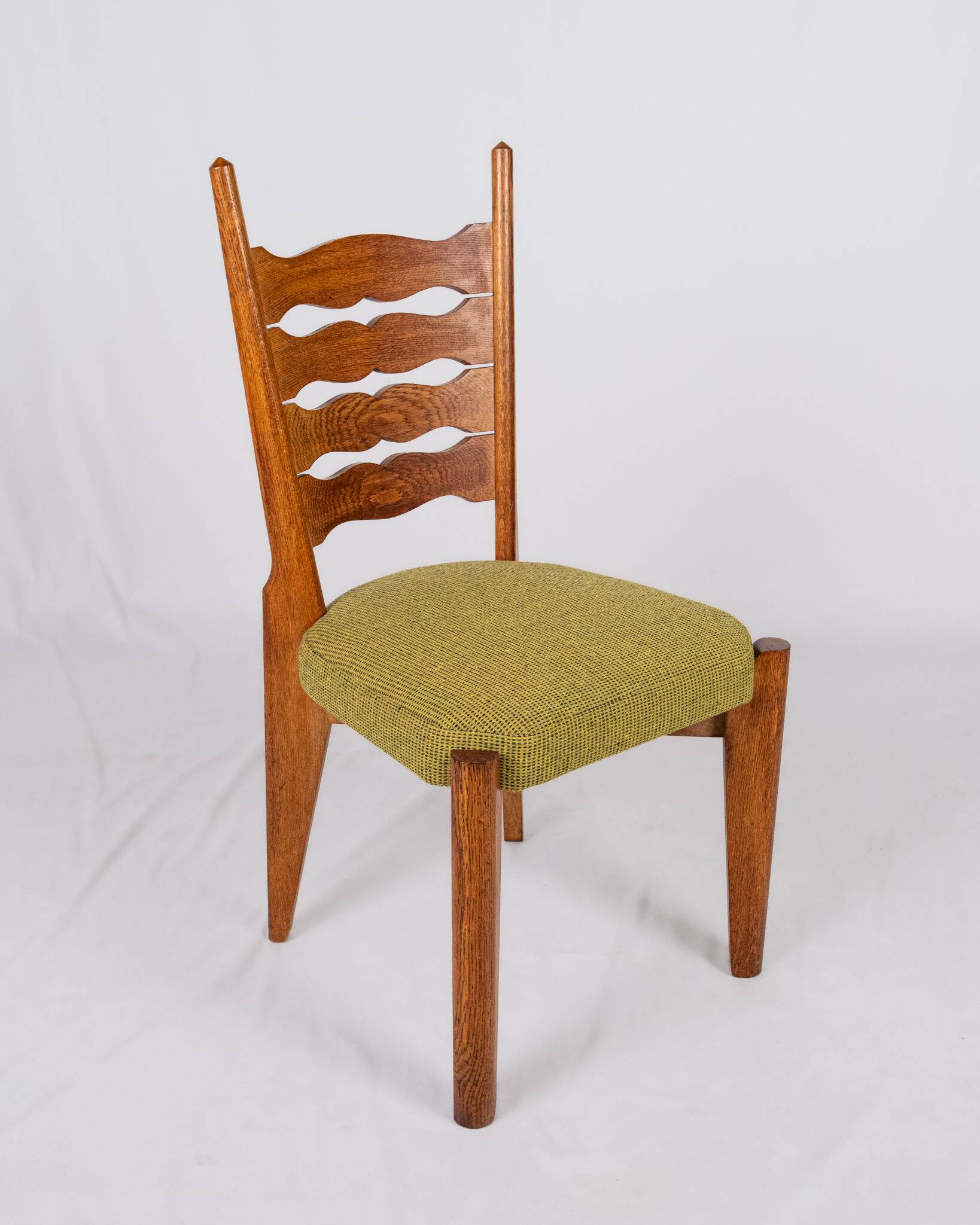 Set of 6 Guillerme and Chambron chairs for Your Home, France, 1950s