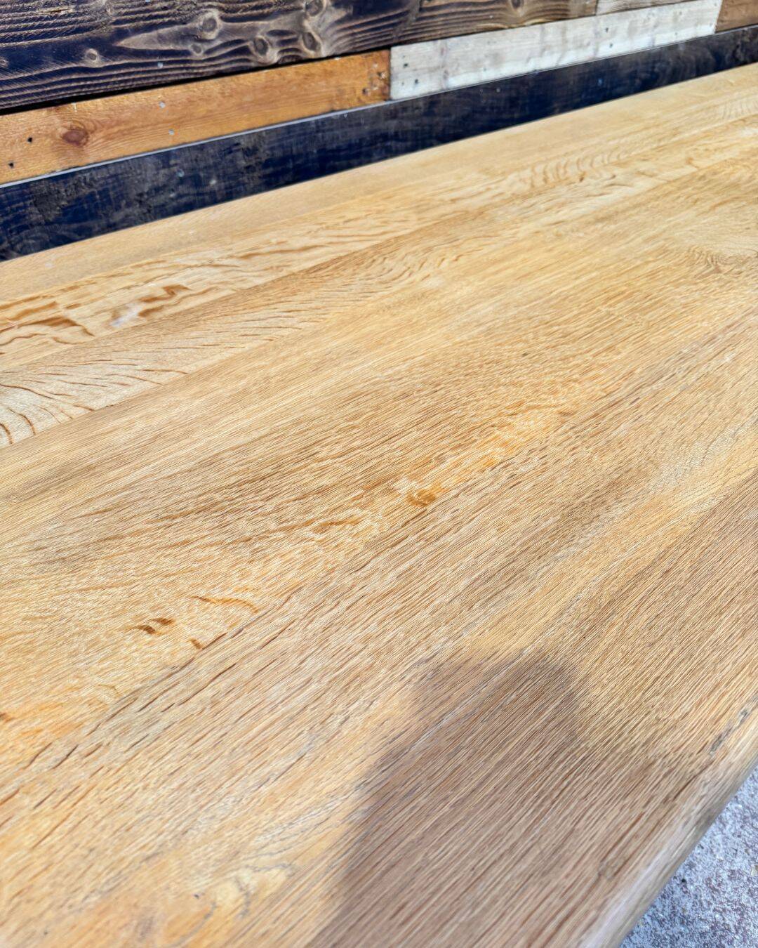 Solid oak farmhouse table