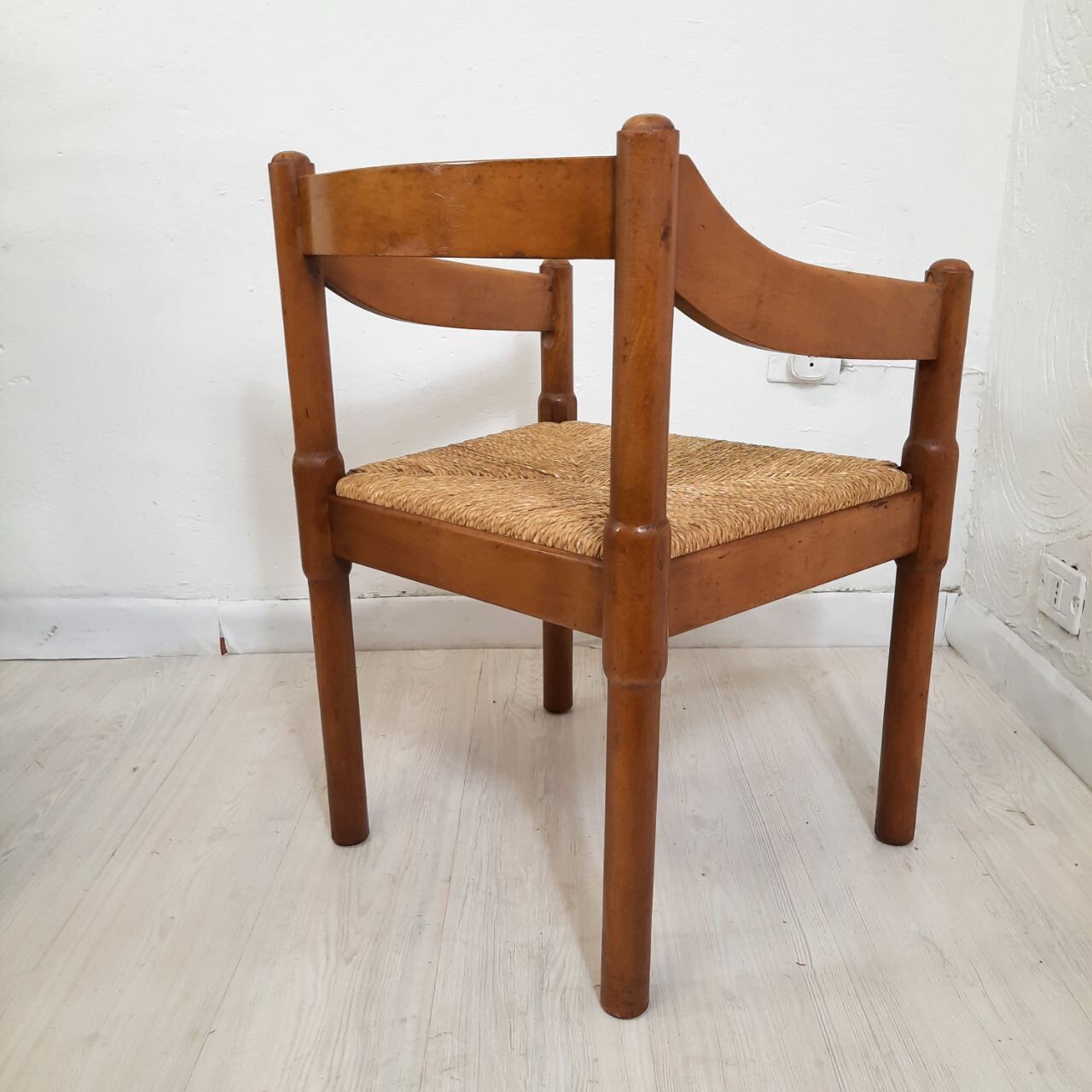 Pair of Carimate chairs by Vico Magistretti for Cassina 1960