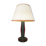 Leather lamp pique saddle brass 1950