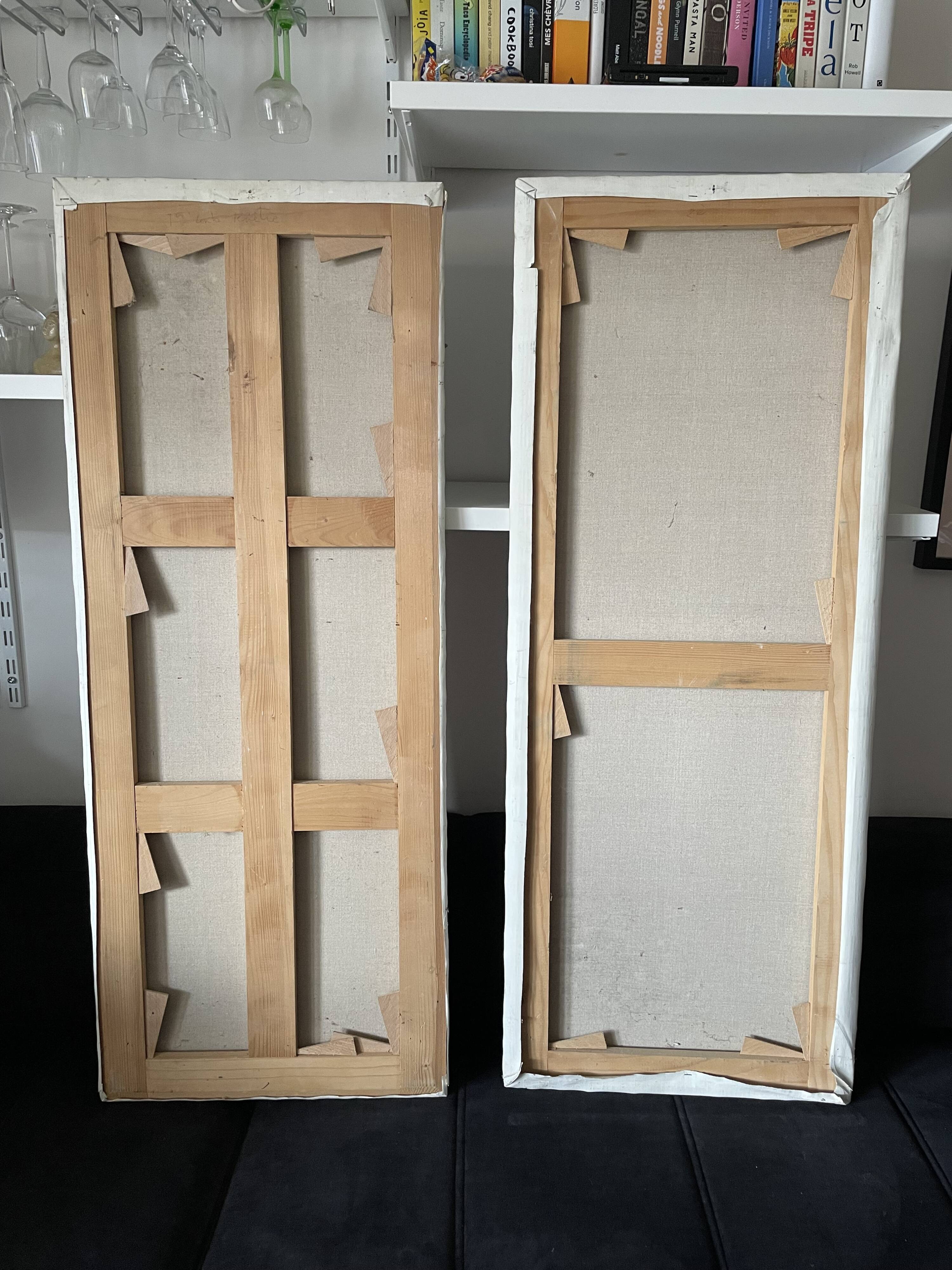 Diptyque baroque on canvas - The Triumph of Bacchus and Ariadne