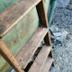 Wooden ladder portes campaign vintage shabby chic braun decoration