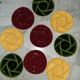 Set of 9 vintage earthenware compartment plates from Longchamp