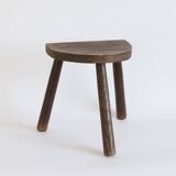 Solid wood tripod stool