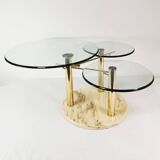 Table basse design et extensible, Intermezzo Drner, conçue par Georg Appeltshauser, Allemagne, 1990