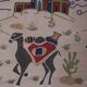 Hand knotted rug, vintage turkish rug 54x193 cm