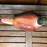 Old michel caugant terrine pheasant shape vintage ceramic