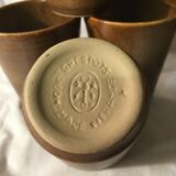 6 Digoin sandstone glasses