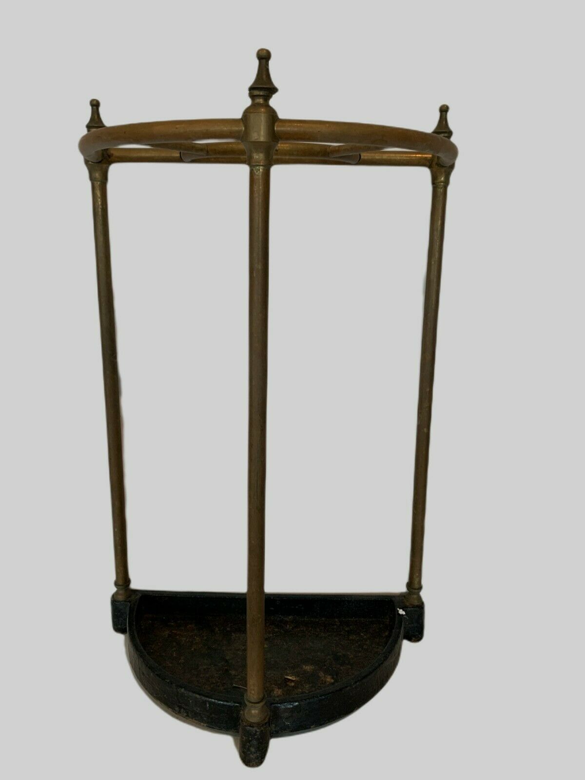 Umbrella door in brass and cast iron XX century