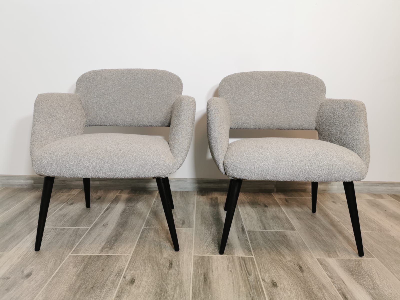 Mid-century restored pair of armchairs