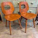 Pair of Baumann Eye Model Chairs 1950/60