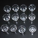 Set of 12 Art Nouveau glasses.