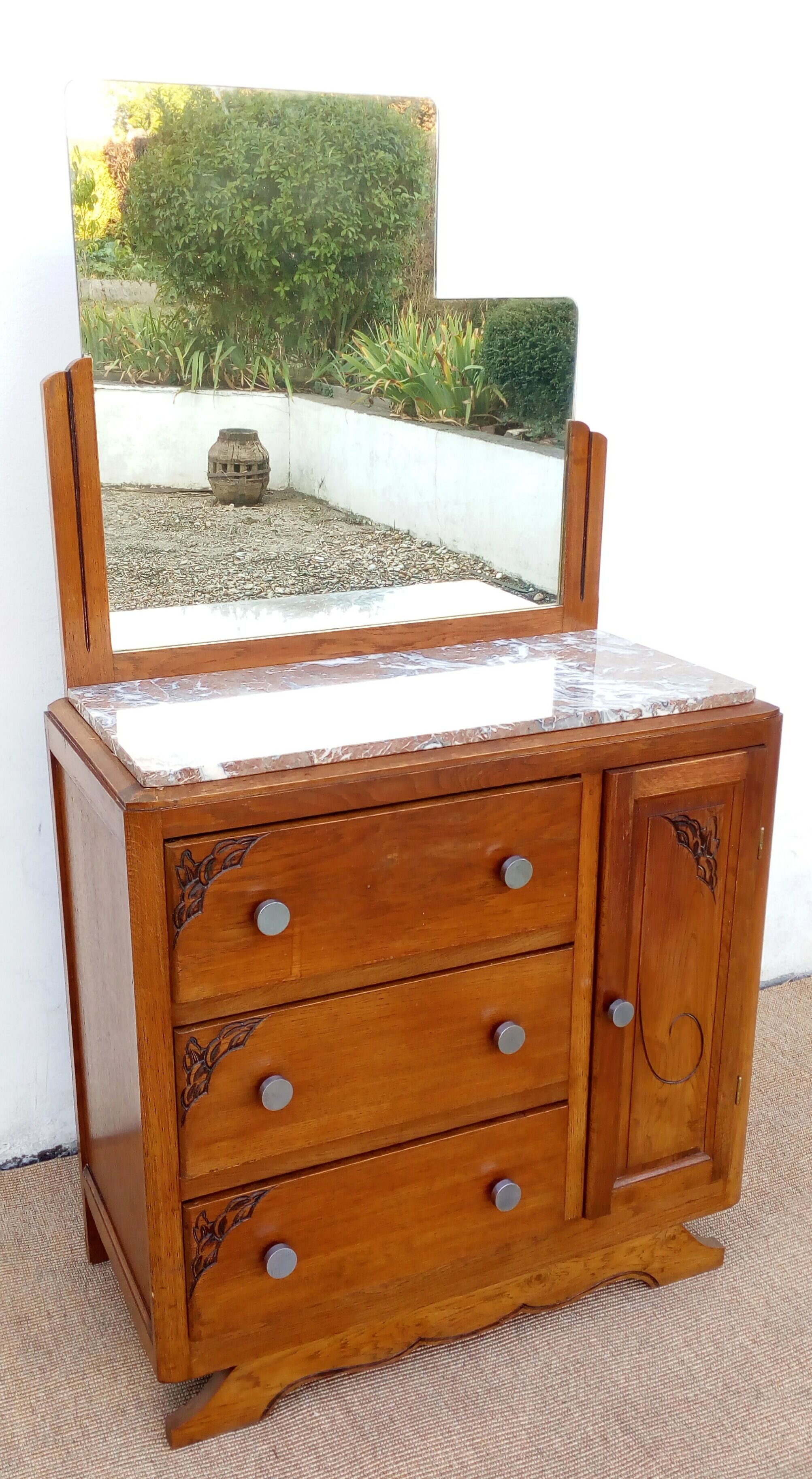Commode avec miroir