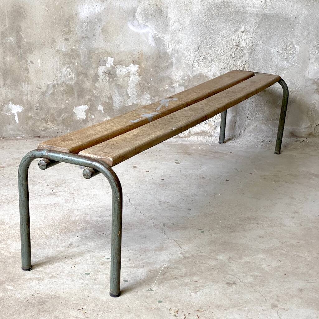Vintage school bench