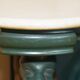 Antique hand-carved console circa 1880 with a marble top.