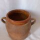 Ancient glazed terracotta pot