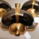 Suite of 3 art deco wall lamps