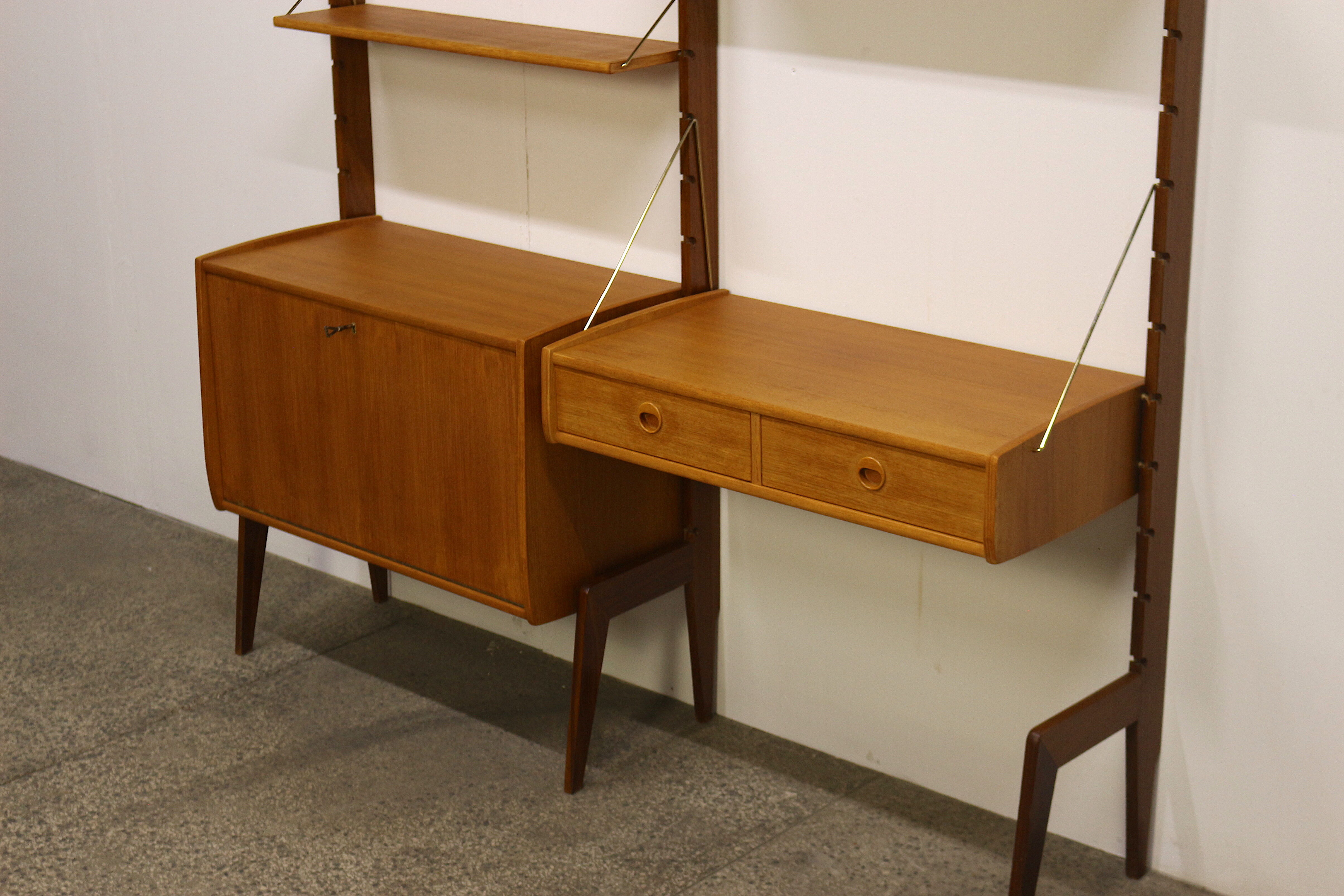 Free Standing Wall Unit by John Texmon, 1960's Norway
