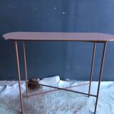 Old pink metal console