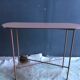 Old pink metal console