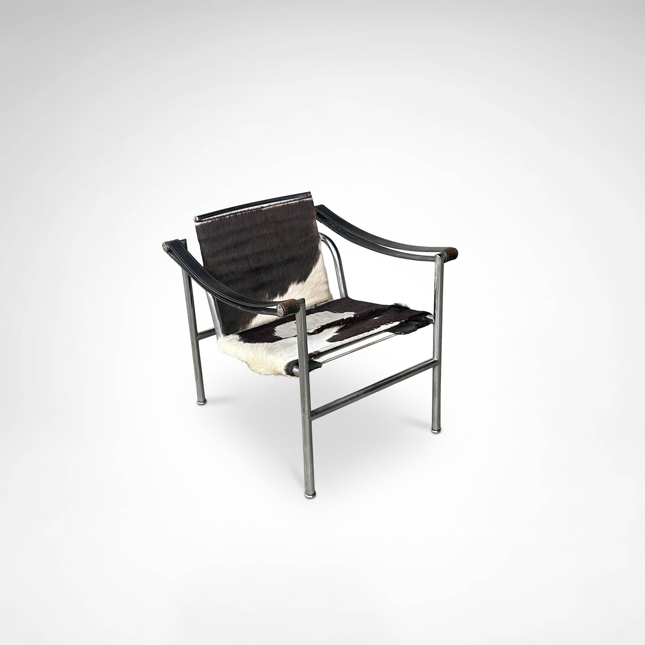 LC1 ponyskin armchair by Le Corbusier et al for Cassina 1980s