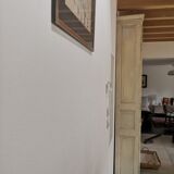 Library in old woodwork worn in off-white
