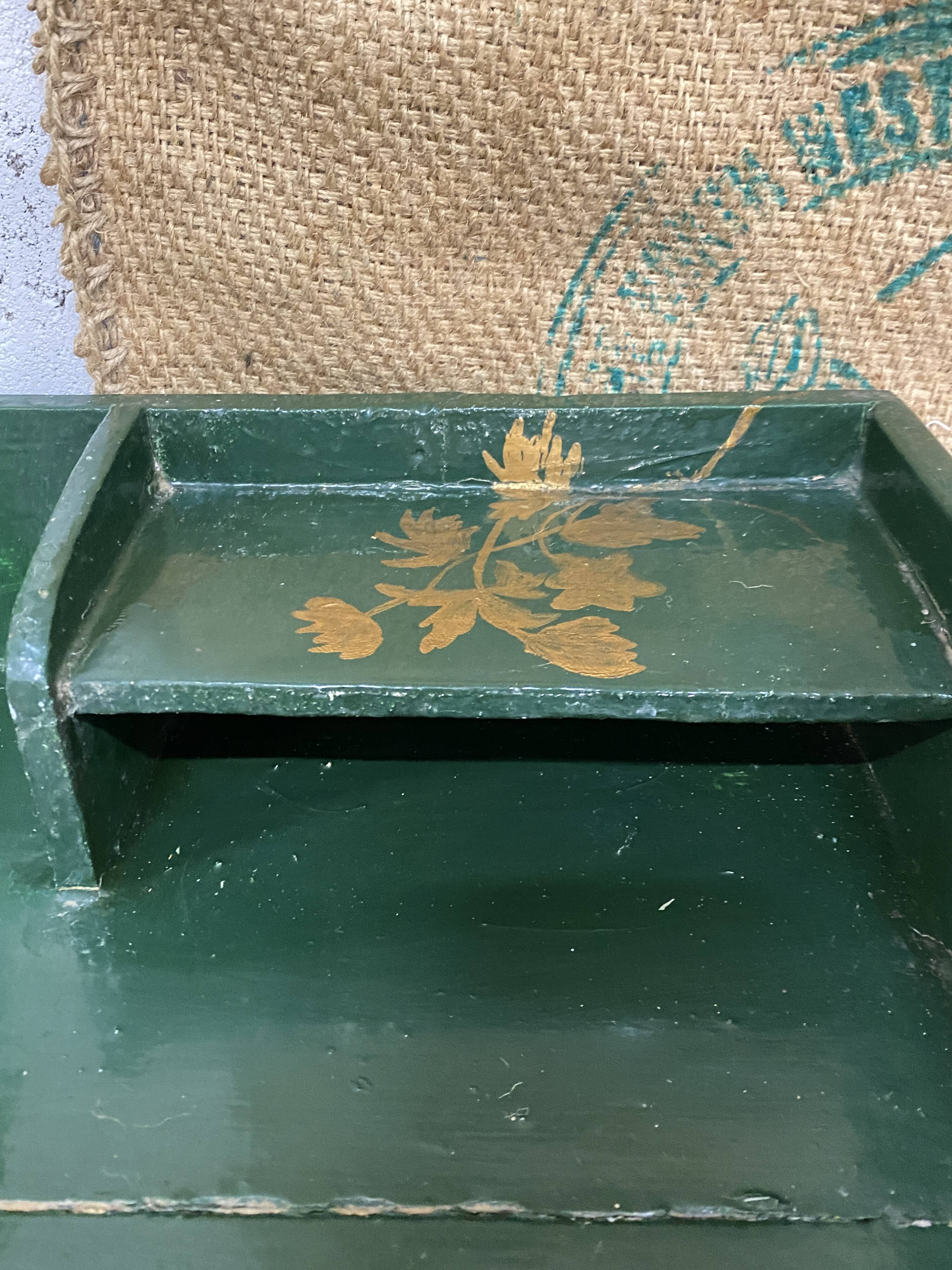 Patinated hairdresser's cabinet