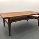 Table basse danoise du milieu du siècle avec rangement de A / S Niels Bach, 1960s