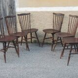 Series of 6 baumann chairs “tacoma model”