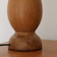 Pied de lampe bois « quille » 360mm (sans abat-jour)