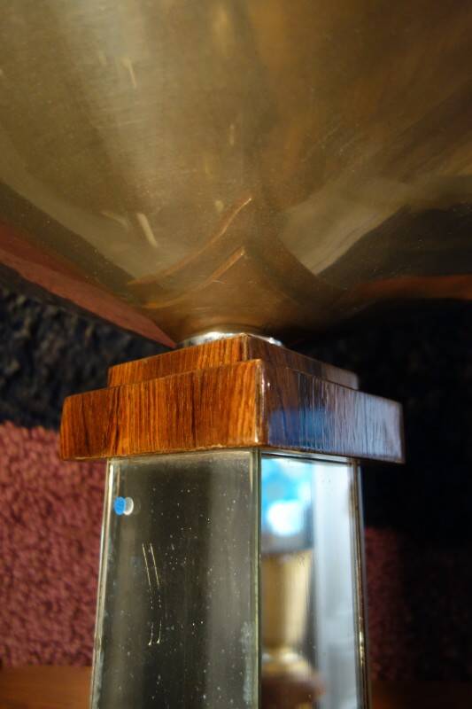 Large Art Deco Macassar Ebony Floor Lamp / Stand, circa 1930