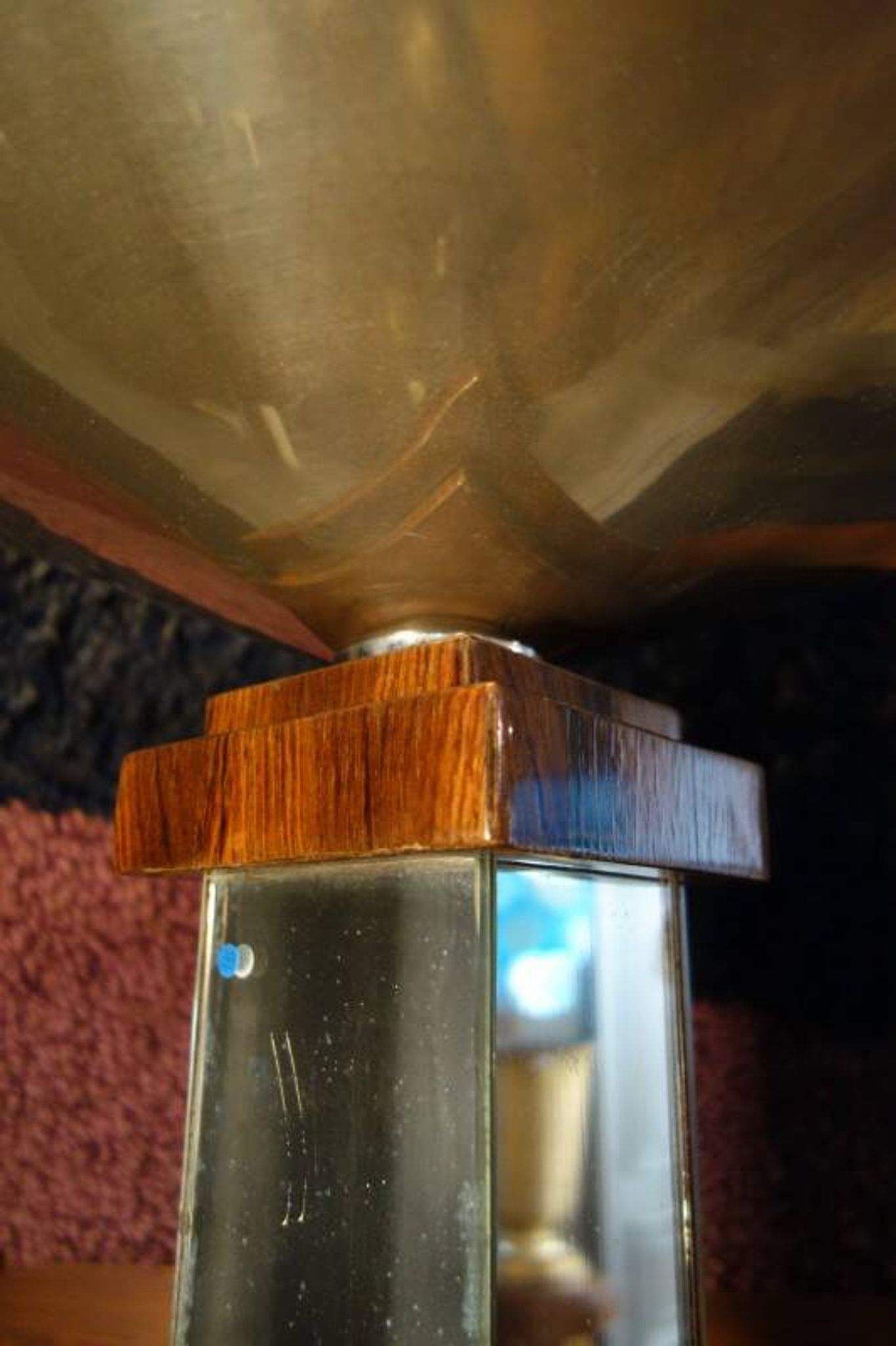 Large Art Deco Macassar Ebony Floor Lamp / Stand, circa 1930