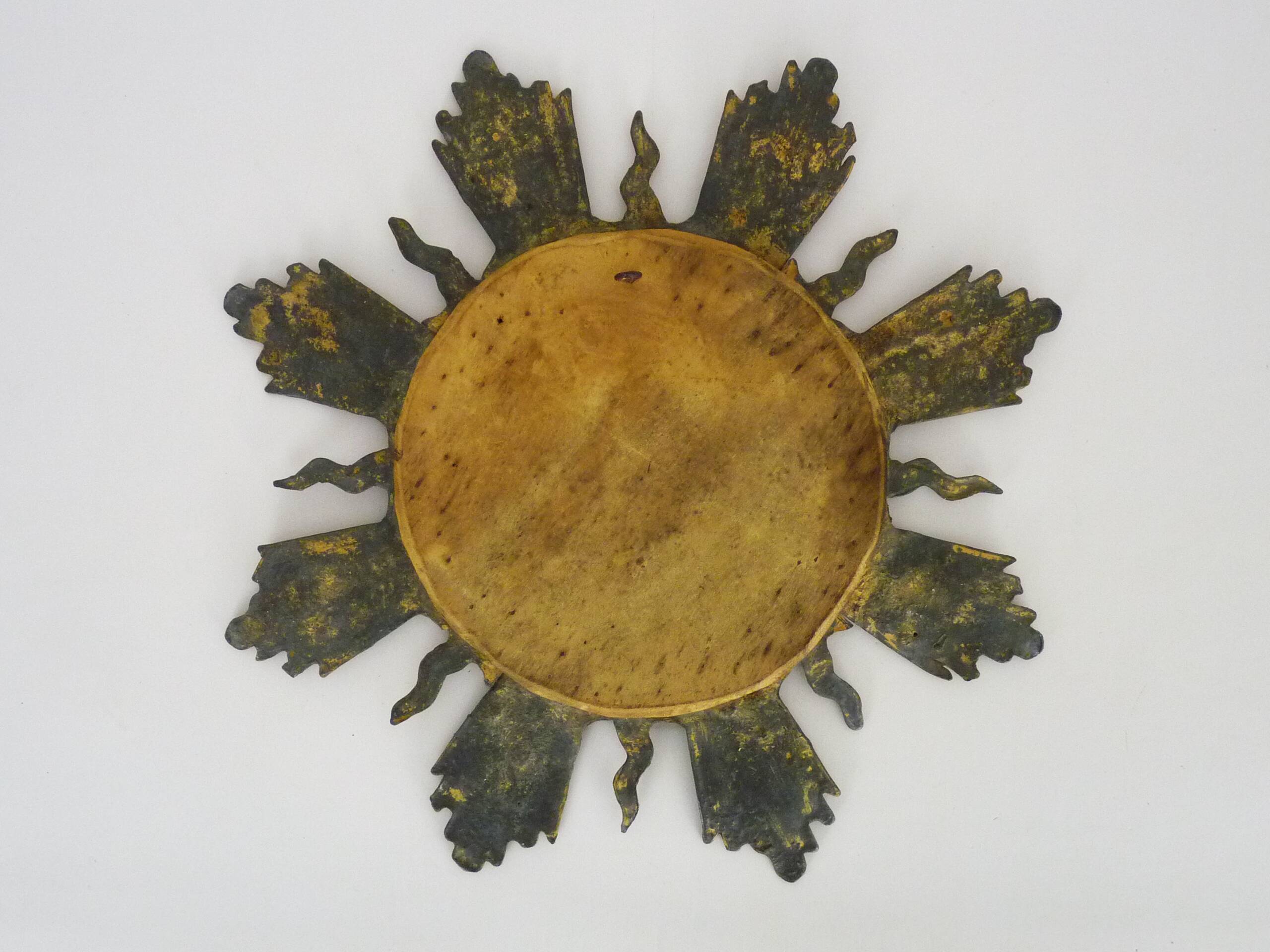 Old lead sun mirror Line Vautrin style Irena Jaworska 48 cm - 18.89 "