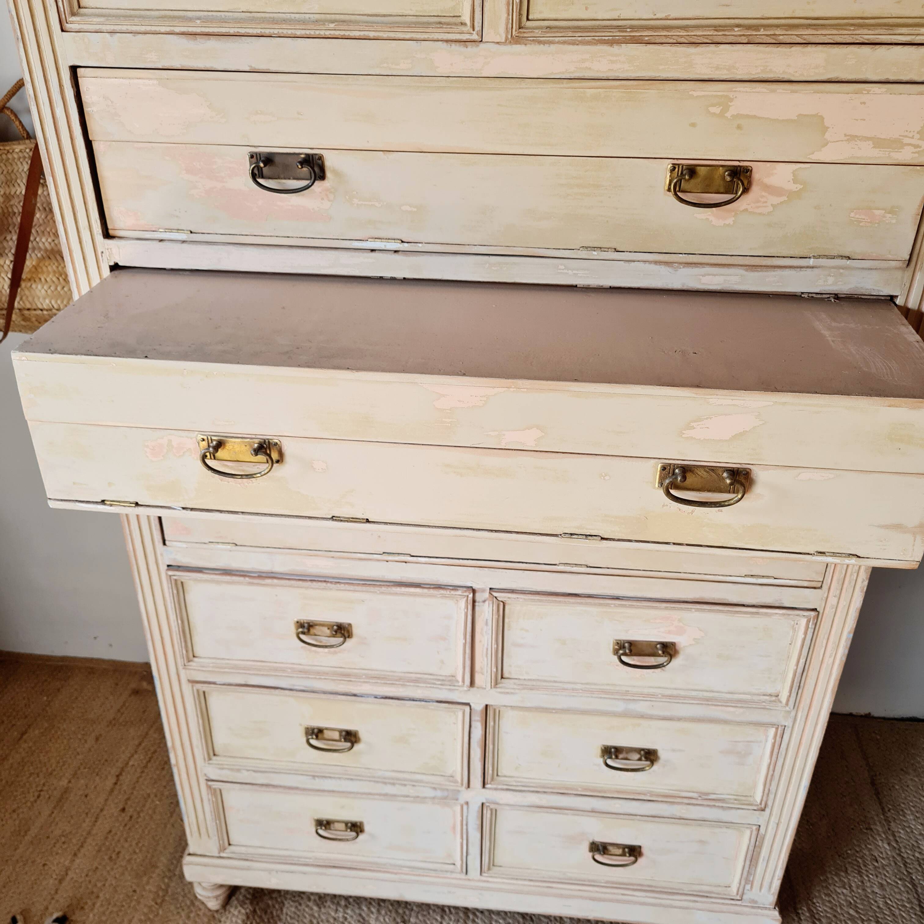 Haberdashery workbench - high chest of drawers - tallboy