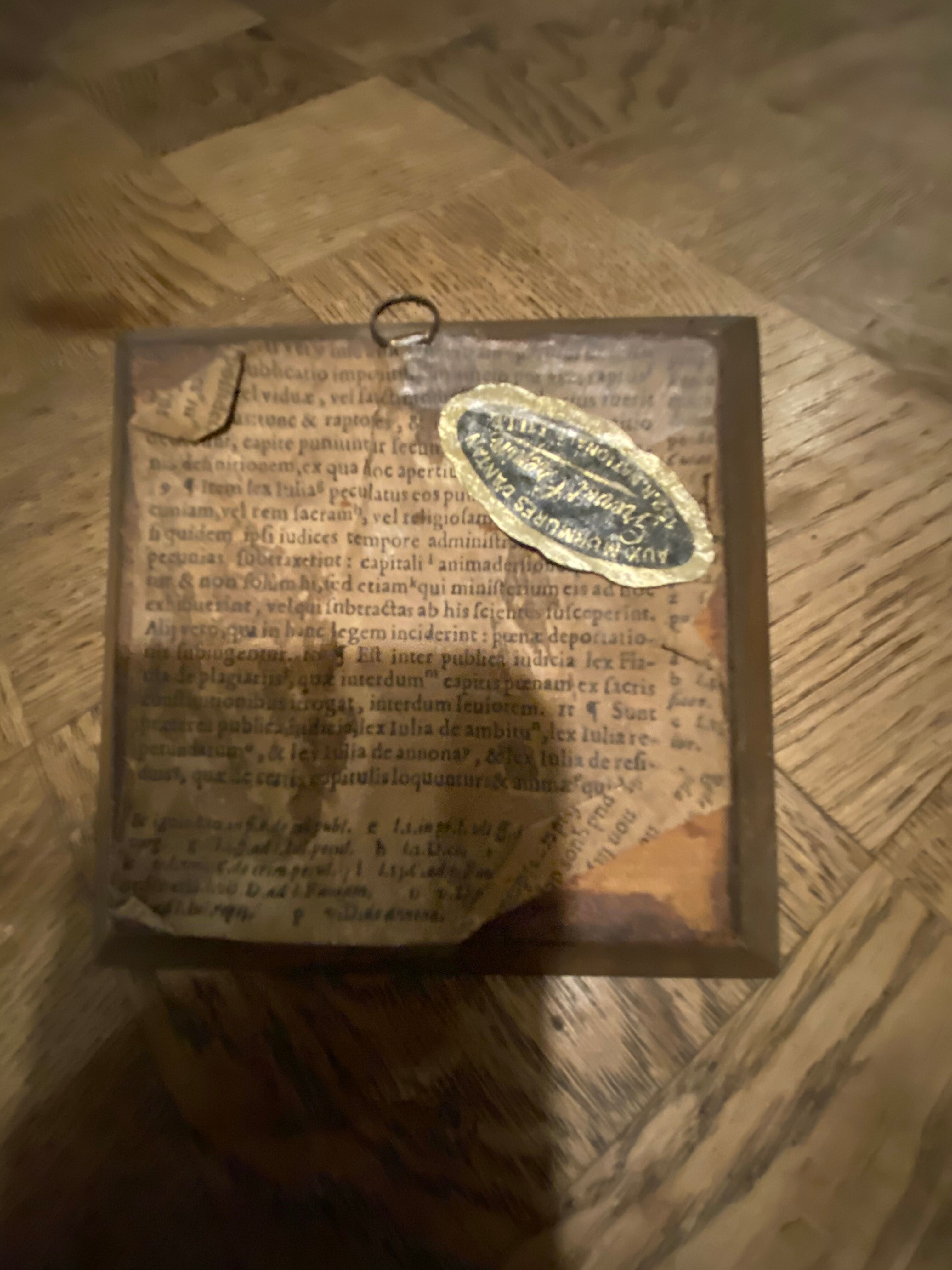 Signed miniature portrait