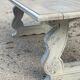 Patinated solid wood dining table, provencal castle