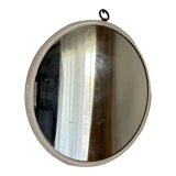 Round wooden mirror