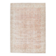251x363Cm Peach Color Floral Design Rug, Handmade Wool Rug