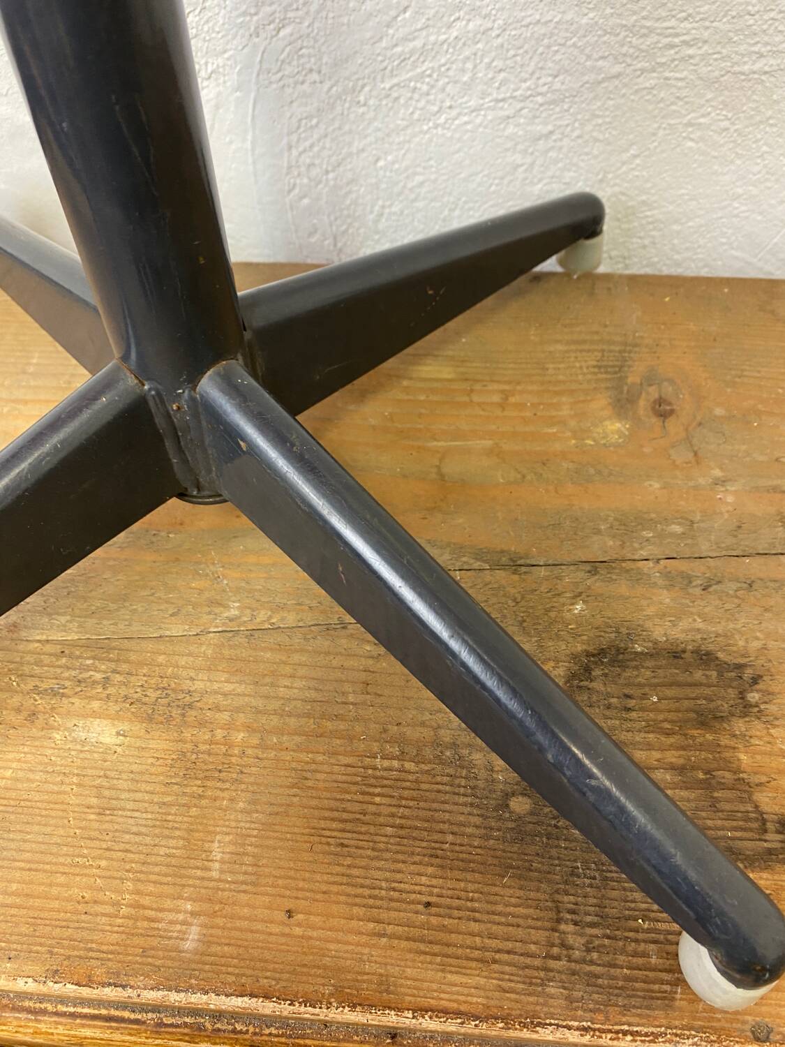 Two vintage industrial stools