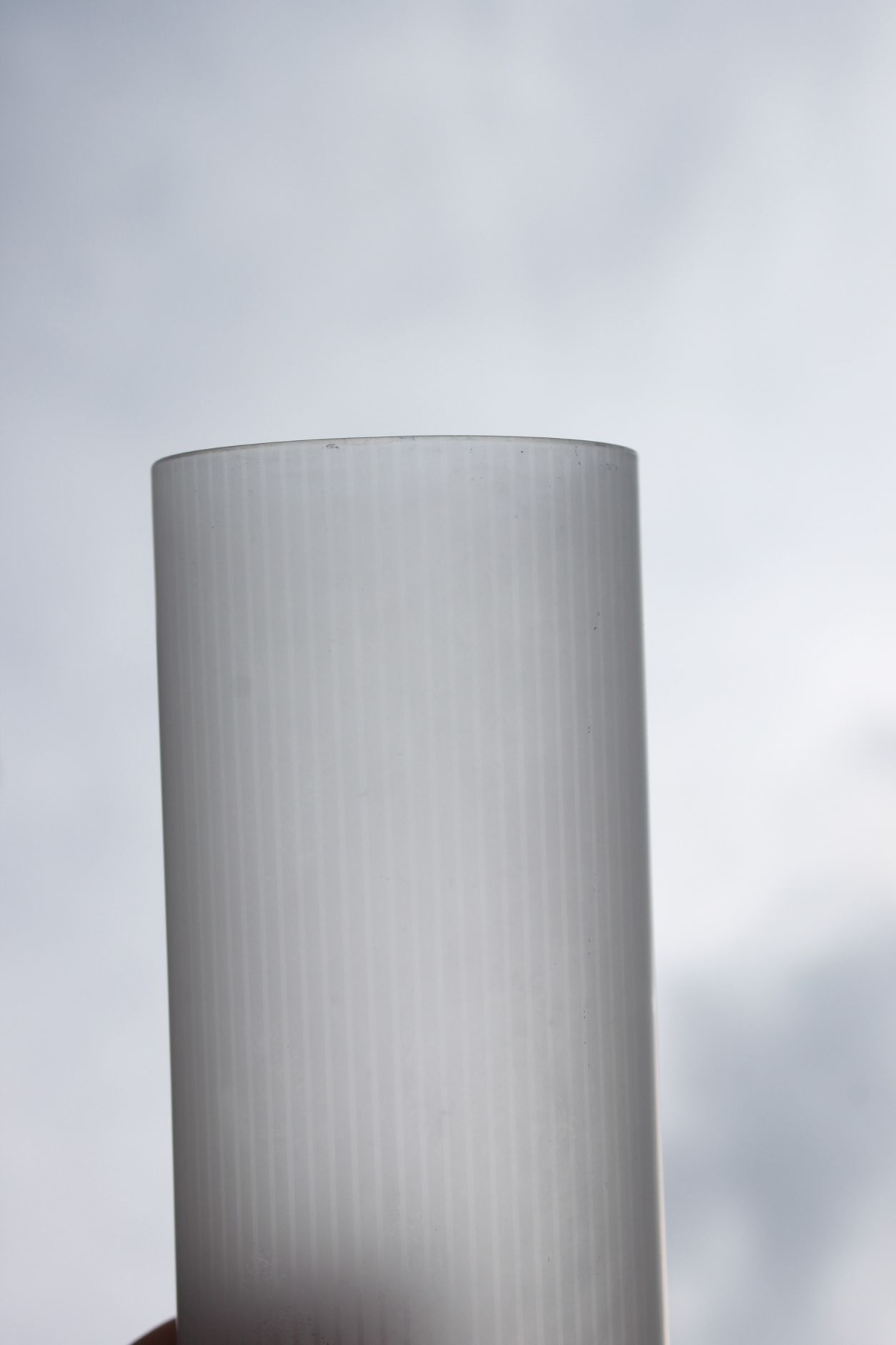 Striped ice glass pitcher and six cocktail glasses by Peill & Putzler, Germany 1960s.