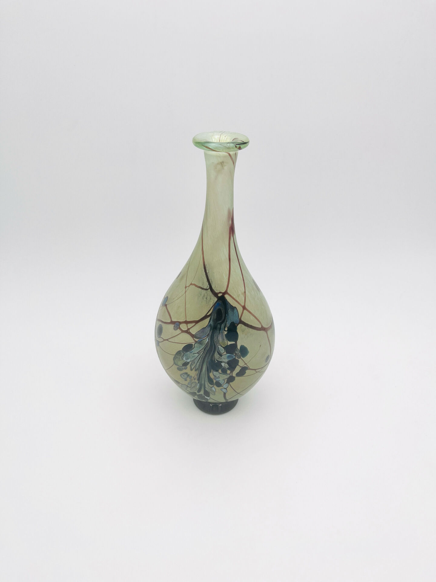Vase Robert Pierini Studio Glass 1984 29cm 1.1kg Signed