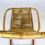 Mid-century rattan rocking chair, 1960s